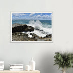 Yamba Turners Rock Splash Wall Art with Premium Wooden Frame