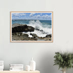 Yamba Turners Rock Splash Wall Art with Premium Wooden Frame