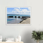 Yamba Beach Pool Wall Art with Premium Wooden Frame