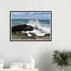Yamba Turners Rock Splash Wall Art with Premium Wooden Frame